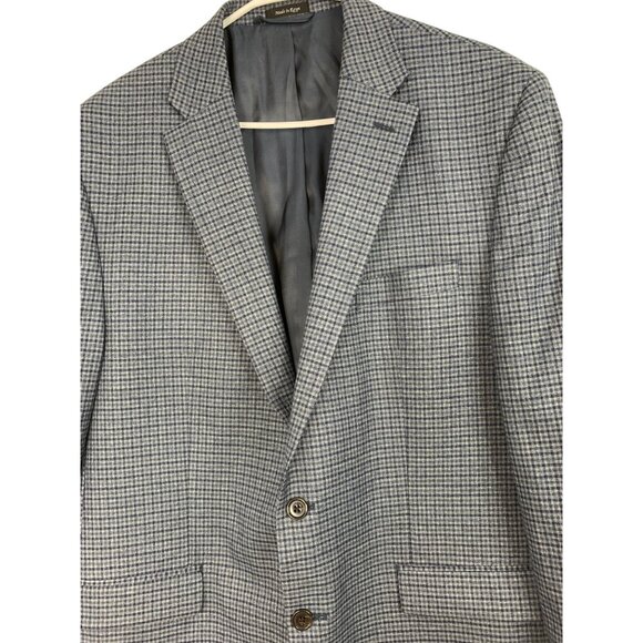 Lauren Ralph Lauren Mens Checkered Blazer Size 46R Polyester Blend Two-Button Si - Picture 7 of 7